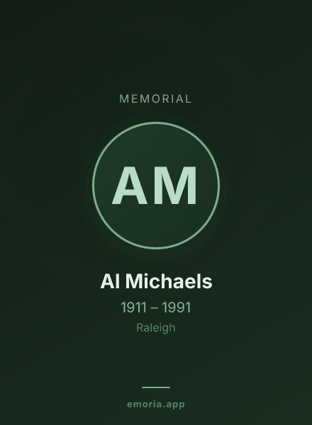 Memorial portrait of Al Michaels