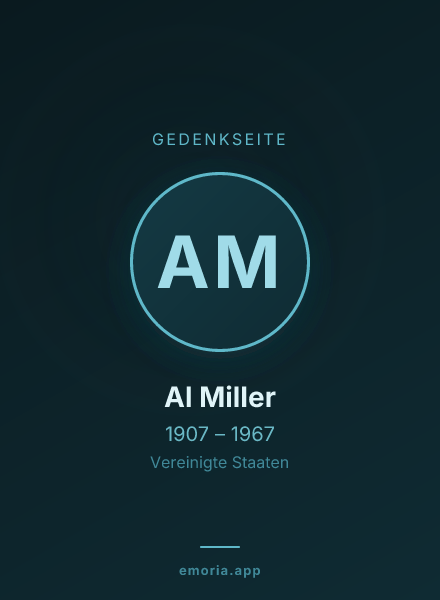 Gedenkportrait von Al Miller