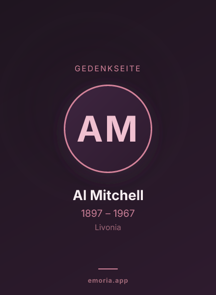 Gedenkportrait von Al Mitchell