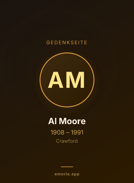Gedenkportrait von Al Moore