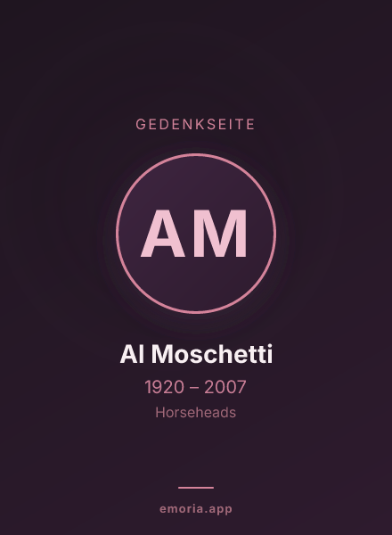 Gedenkportrait von Al Moschetti