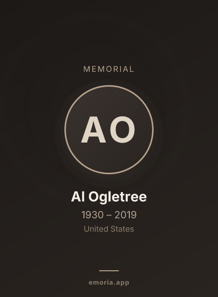 Memorial portrait of Al Ogletree