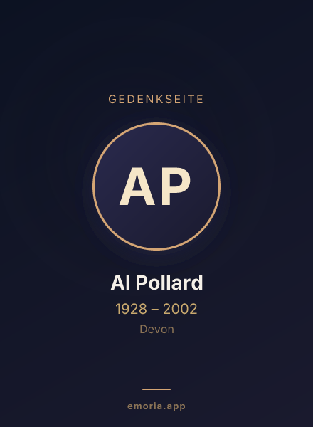 Gedenkportrait von Al Pollard