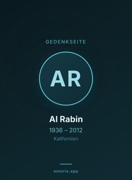 Gedenkportrait von Al Rabin