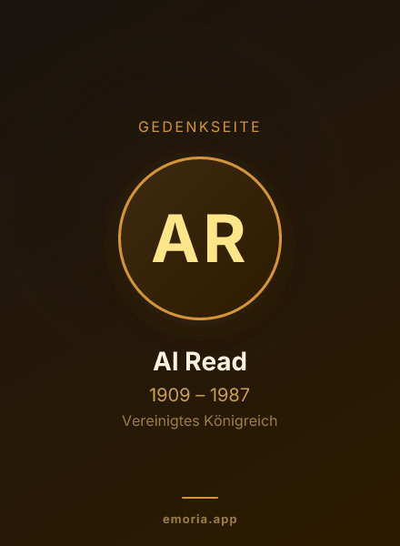 Gedenkportrait von Al Read