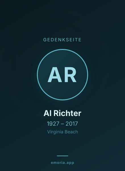 Gedenkportrait von Al Richter