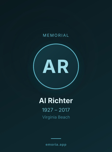 Memorial portrait of Al Richter