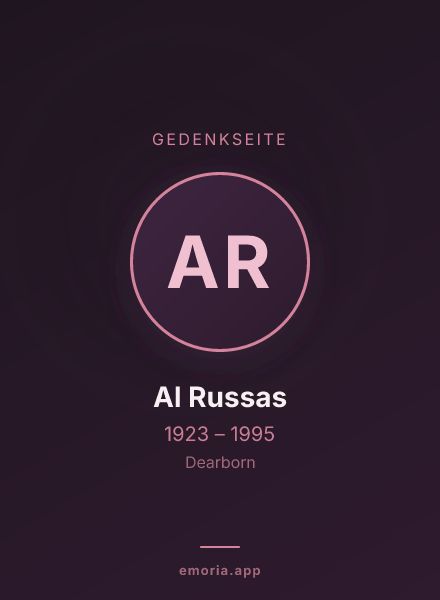 Gedenkportrait von Al Russas
