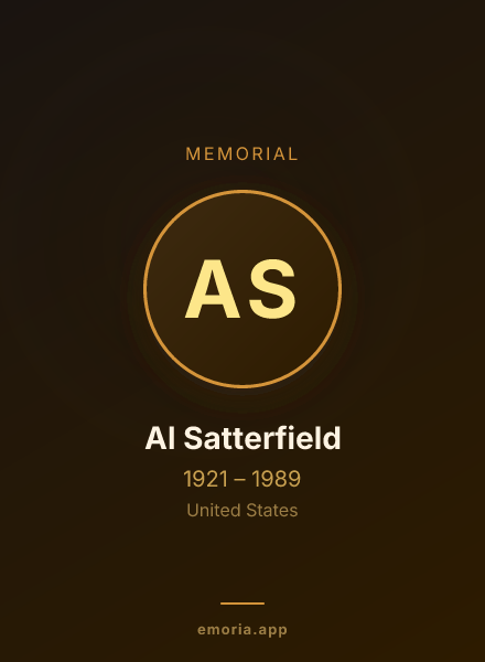 Memorial portrait of Al Satterfield