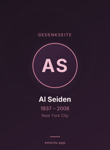 Gedenkportrait von Al Seiden