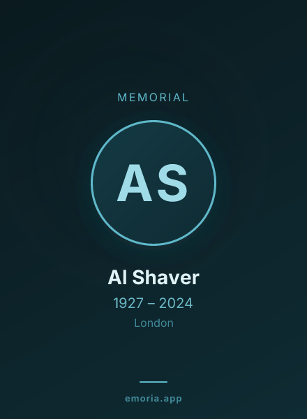 Memorial portrait of Al Shaver