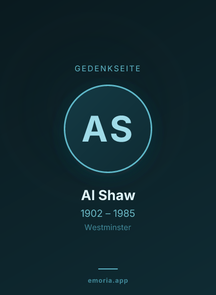 Gedenkportrait von Al Shaw