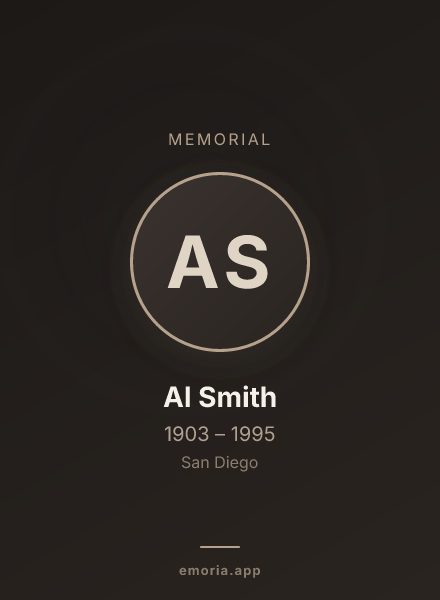 Memorial portrait of Al Smith