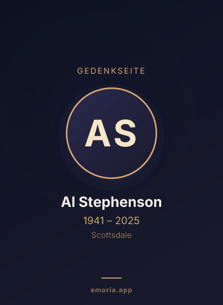 Gedenkportrait von Al Stephenson