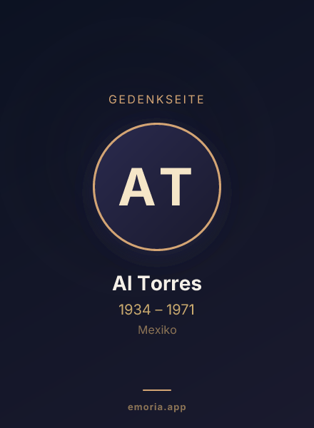 Gedenkportrait von Al Torres