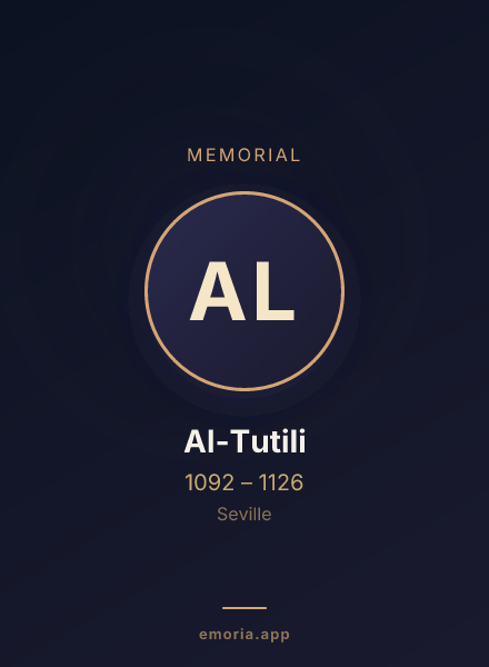 Memorial portrait of Al-Tutili