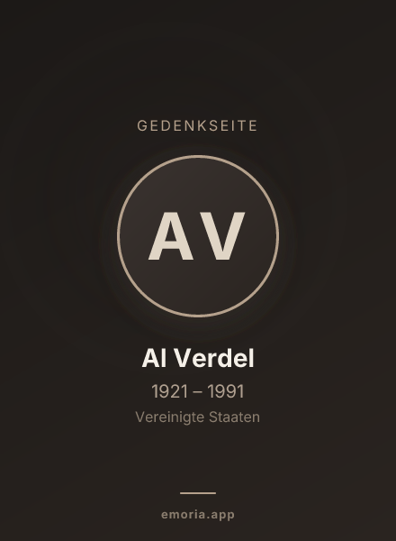 Gedenkportrait von Al Verdel