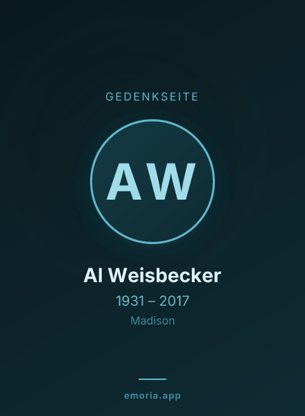Gedenkportrait von Al Weisbecker