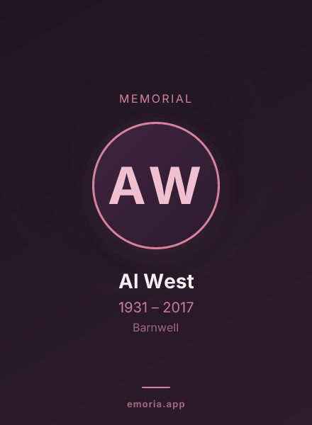 Memorial portrait of Al West