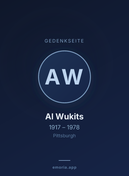 Gedenkportrait von Al Wukits
