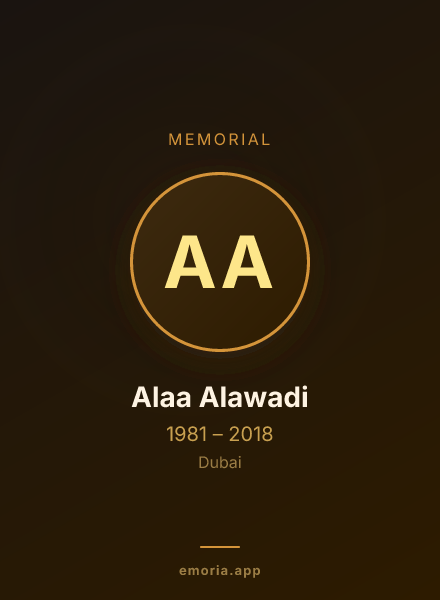 Memorial portrait of Alaa Alawadi