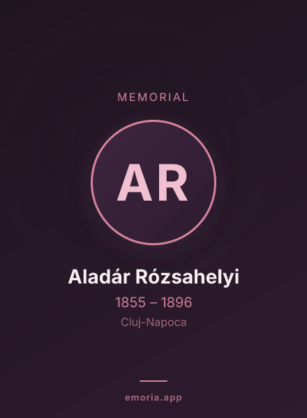 Memorial portrait of Aladár Rózsahelyi