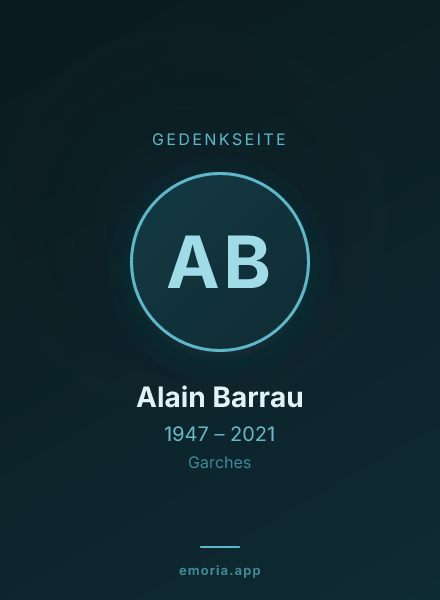 Gedenkportrait von Alain Barrau
