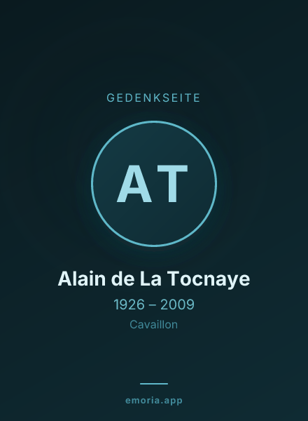 Gedenkportrait von Alain de La Tocnaye