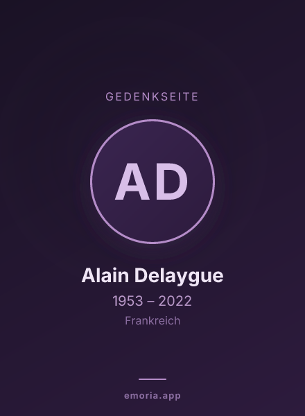 Gedenkportrait von Alain Delaygue