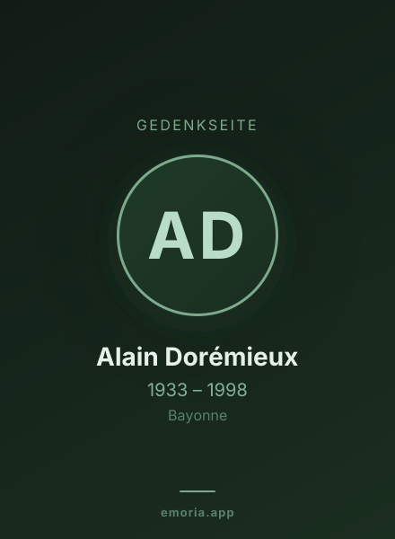 Gedenkportrait von Alain Dorémieux
