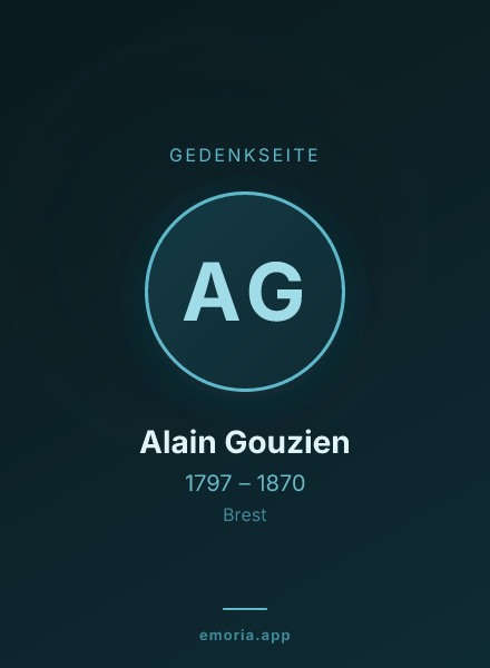 Gedenkportrait von Alain Gouzien
