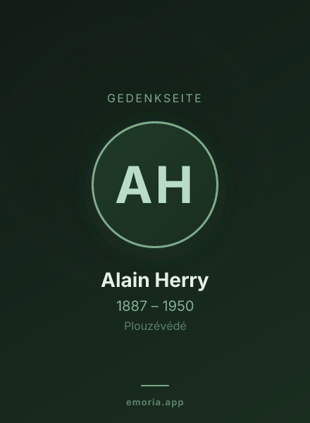 Gedenkportrait von Alain Herry