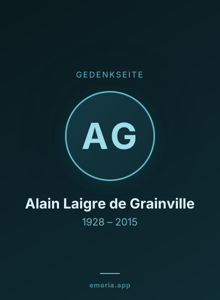 Gedenkportrait von Alain Laigre de Grainville