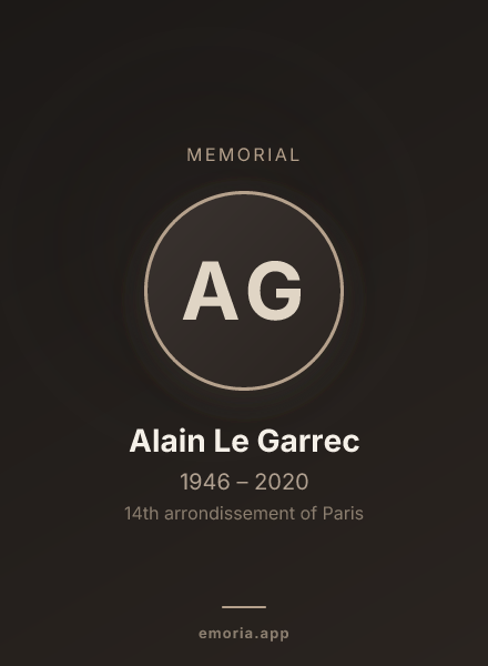 Memorial portrait of Alain Le Garrec