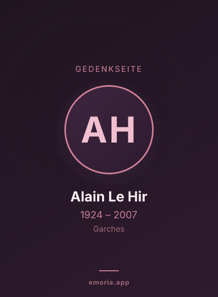 Gedenkportrait von Alain Le Hir
