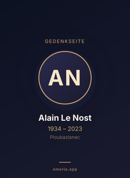 Gedenkportrait von Alain Le Nost