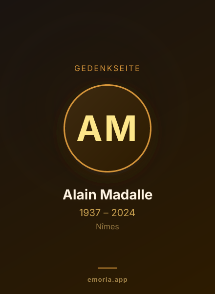 Gedenkportrait von Alain Madalle