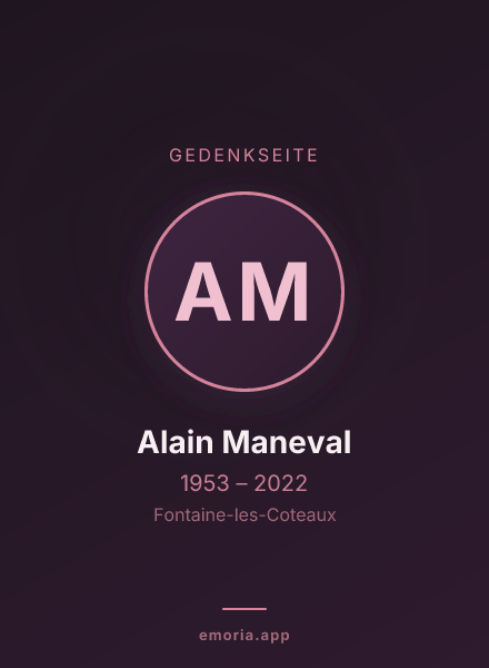 Gedenkportrait von Alain Maneval