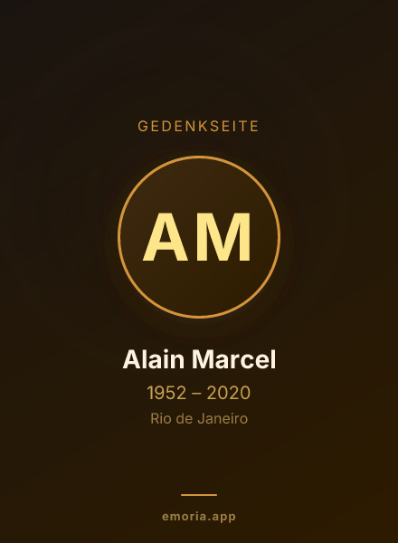 Gedenkportrait von Alain Marcel