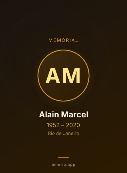 Memorial portrait of Alain Marcel
