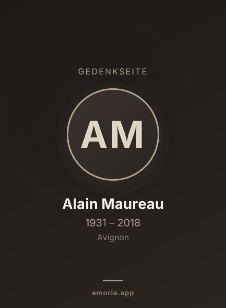 Gedenkportrait von Alain Maureau