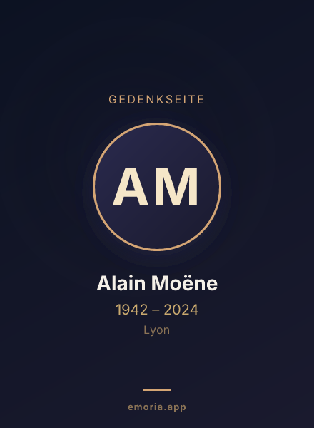 Gedenkportrait von Alain Moëne