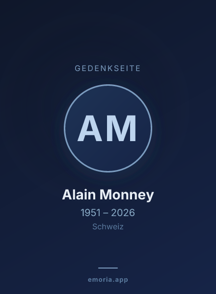 Gedenkportrait von Alain Monney