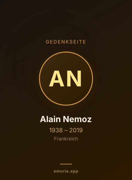 Gedenkportrait von Alain Nemoz