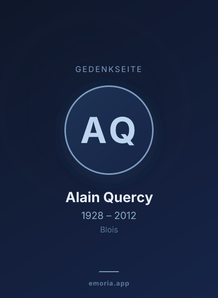 Gedenkportrait von Alain Quercy