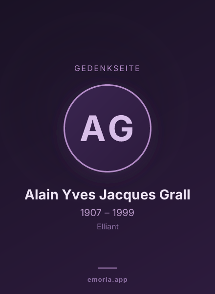 Gedenkportrait von Alain Yves Jacques Grall