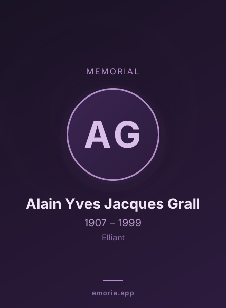 Memorial portrait of Alain Yves Jacques Grall