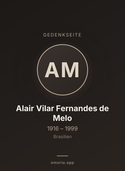 Gedenkportrait von Alair Vilar Fernandes de Melo