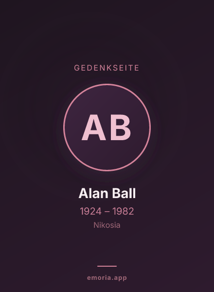 Gedenkportrait von Alan Ball