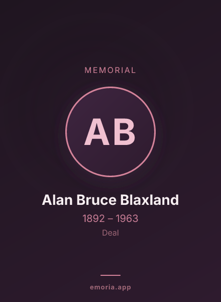 Memorial portrait of Alan Bruce Blaxland